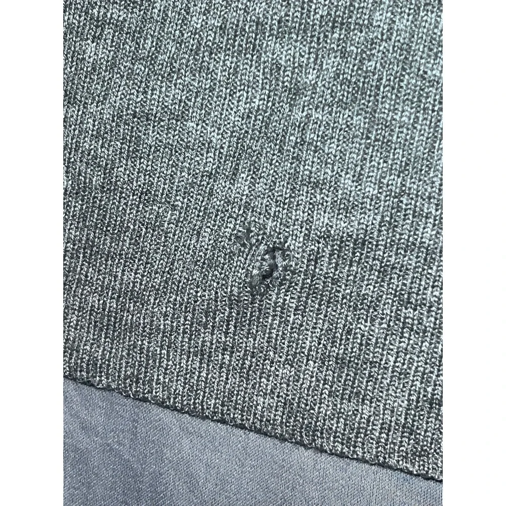Juicy Couture Grey Open Front Cardigan Sweater Shawl Collar Heart Logo Size P